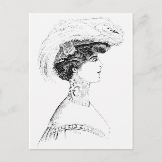 Carte postale Casquette pour dames (Devant)