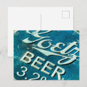 Carte Postale Casquette Rustique de bouteille de bière (Devant / Derrière)