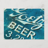 Carte Postale Casquette Rustique de bouteille de bière (Devant)