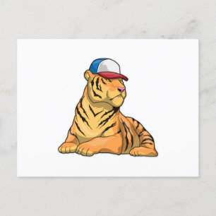 Carte Postale Casquette Tigre