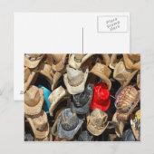Carte Postale Casquettes Cowboy (Devant / Derrière)