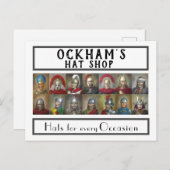 Carte Postale Casquettes pour chaque occasion (Devant / Derrière)