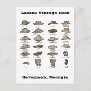 Carte Postale Casquettes Vintages
