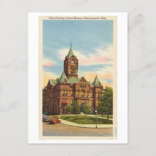 Carte Postale Cass County Court House, Plattsmouth, Nebraska