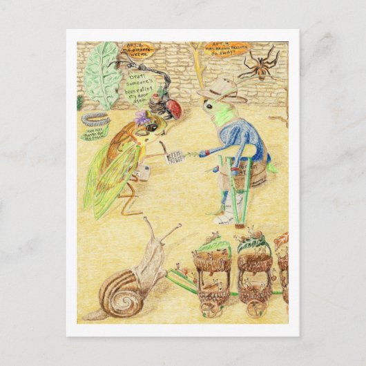 Carte Postale Cassandra reçoit son courrier (Devant)