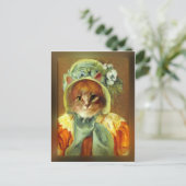 Carte Postale Cassatt Bonnet sur chaton (Debout devant)
