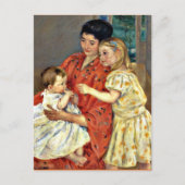 Carte Postale Cassatt : Mère et Sara Admirent le bébé (Devant)