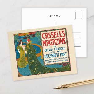 Carte Postale Cassell's Magazine vintage Décembre 1896