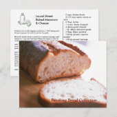 Carte Postale Casser le pain cuit Mac et fromage Recette (Devant / Derrière)