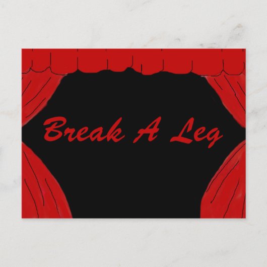Carte Postale Casser Une Jambe (Devant)