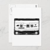 Carte Postale Cassette Pop Art (Devant / Derrière)