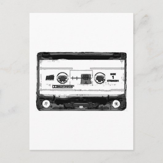 Carte Postale Cassette Pop Art (Devant)