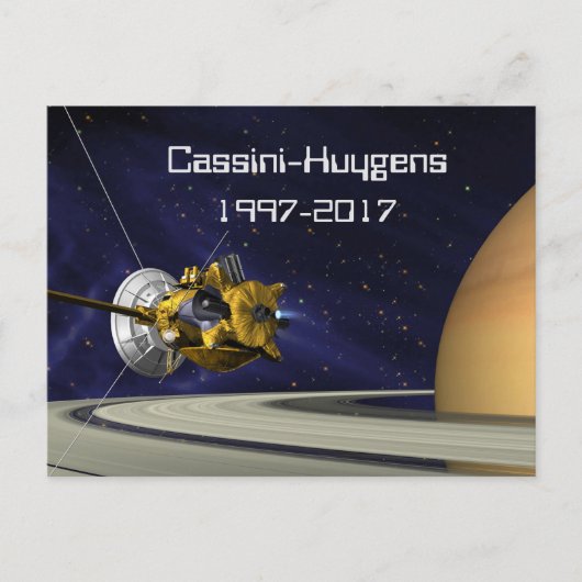 Carte Postale Cassini Huygens Saturn Mission Spacecraft (Devant)
