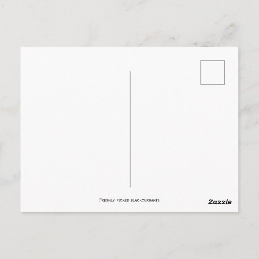 Carte Postale Cassis fraîchement ramassé (Dos)