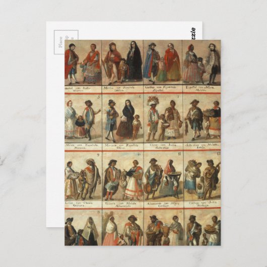 Carte Postale Casta peinture tout (Devant / Derrière)