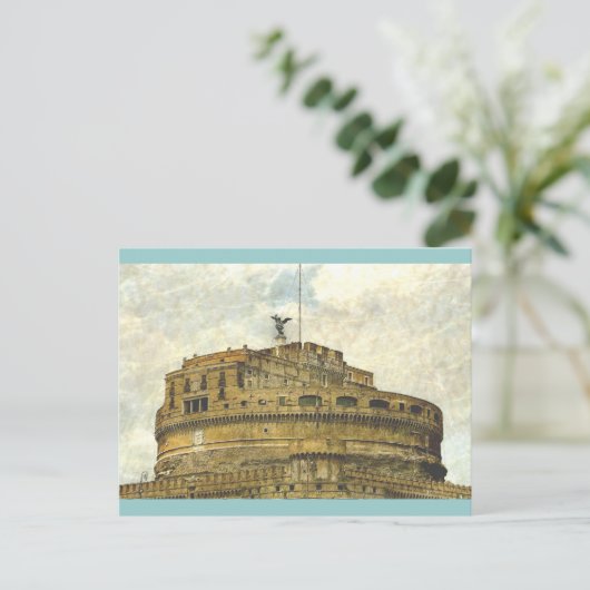 Carte Postale castel sant'angelo (Debout devant)