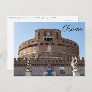 Carte Postale Castel Sant'Angelo - Rome, Italie