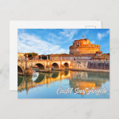 Carte Postale Castel Sant'Angelo, Rome, Italy (Devant / Derrière)