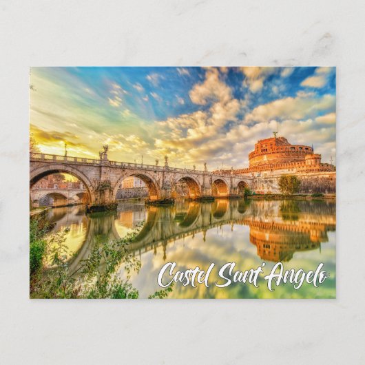 Carte Postale Castel Sant'Angelo, Rome, Italy (Devant)