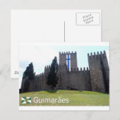 Carte Postale Castelo de Guimarães, Portugal (Devant / Derrière)