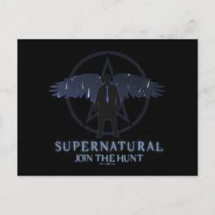 Carte Postale Castiel surnaturel Tombant étoiles Graphisme