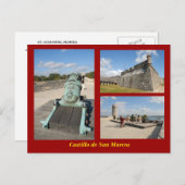 Carte postale Castillo de San Marcos (Devant / Derrière)