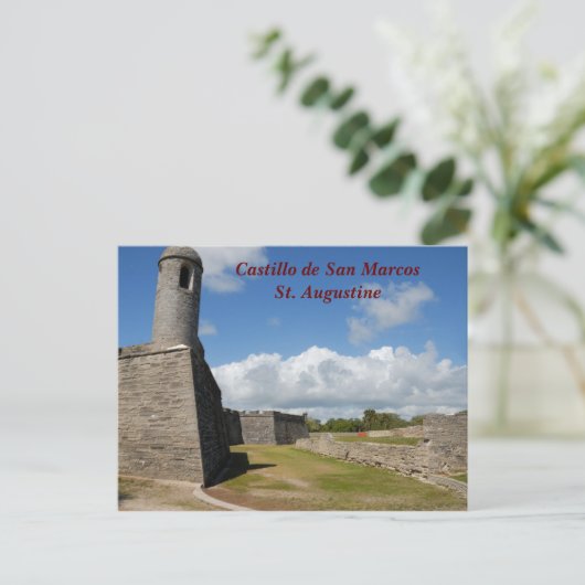Carte Postale Castillo de San Marcos (Debout devant)