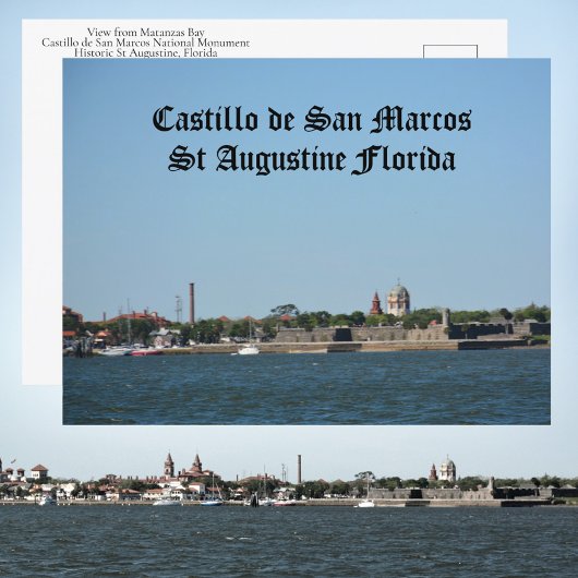 Carte Postale Castillo de San Marcos Historic St Augustine FL