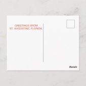 Carte Postale Castillo de San Marcos St. Augustine Floride (Dos)