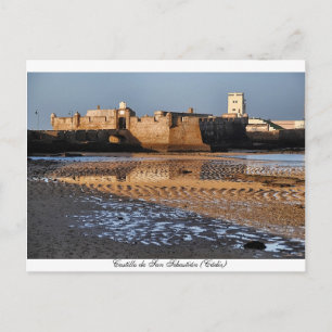 Carte Postale Castillo de San Sebastián (Cádiz)