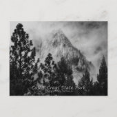 Carte Postale Castle Crags Moody Noir et blanc (Devant)