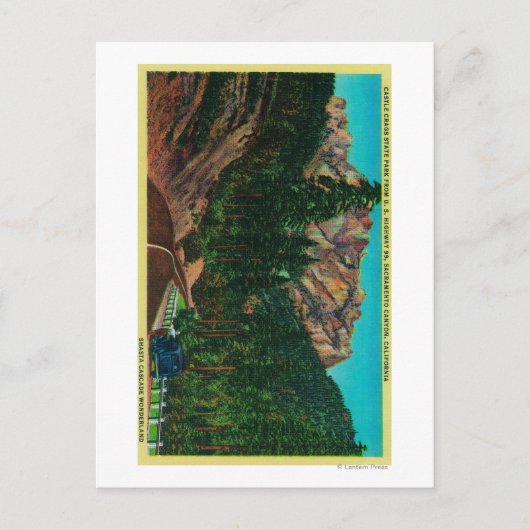 Carte Postale Castle Crags State Park de US 99 (Devant)