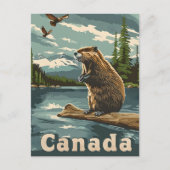 Carte Postale Castor Canada (Devant)