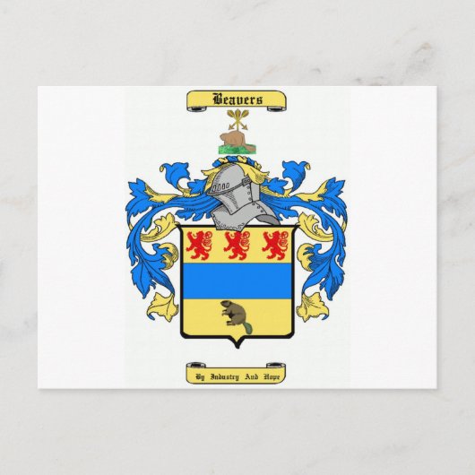 Carte Postale castors (Devant)