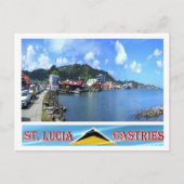 Carte Postale Castries - Saint Lucia - Panorama - (Devant)