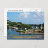 Carte Postale Castries, Sainte-Lucie (Devant / Derrière)