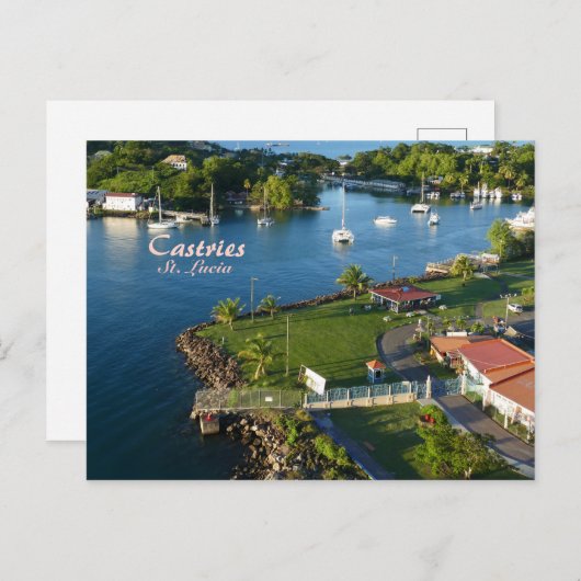 Carte Postale Castries Sainte-Lucie Caraïbes (Devant / Derrière)