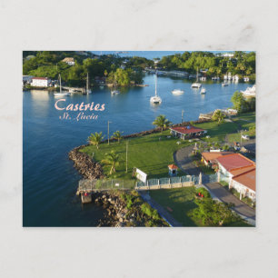 Carte Postale Castries Sainte-Lucie Caraïbes