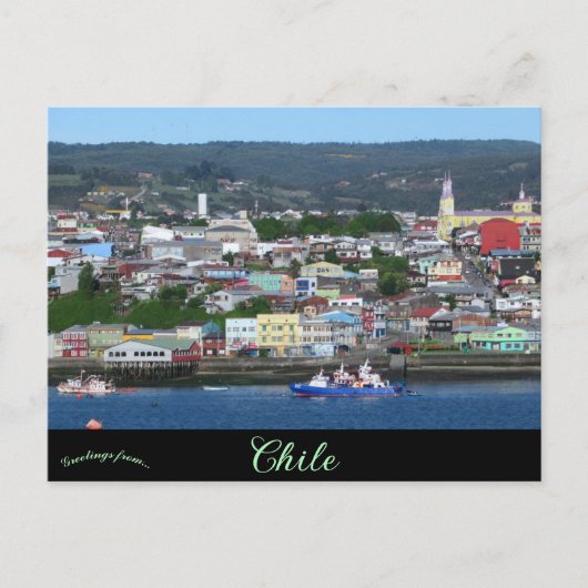 Carte Postale Castro Chili (Devant)