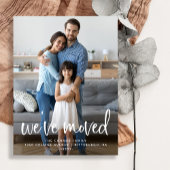 Carte Postale Casual Script | Photo Moving Faire-part