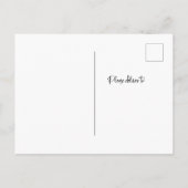 Carte Postale Casual Script | Photo Moving Faire-part (Dos)