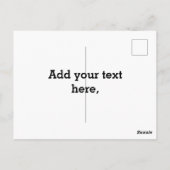 Carte Postale Cat (Dos)