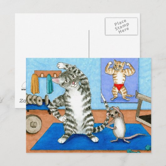 carte postale cat 458 (Devant / Derrière)