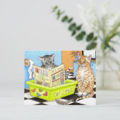 carte postale cat 464 (Debout devant)
