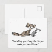 Carte Postale Cat And Mouse (Devant / Derrière)