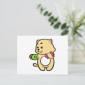 Carte Postale Cat Biceps formation avec Dumbbells (Debout devant)