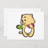 Carte Postale Cat Biceps formation avec Dumbbells (Devant / Derrière)