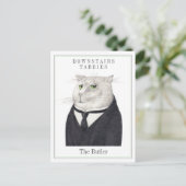 Carte postale CAT BUTLER (Debout devant)
