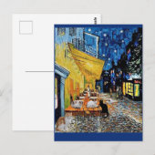 Carte Postale Cat Colony, Van Gogh Café Terrasse Parodie (Devant / Derrière)