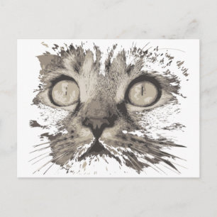 Carte Postale Cat de dessin créatif